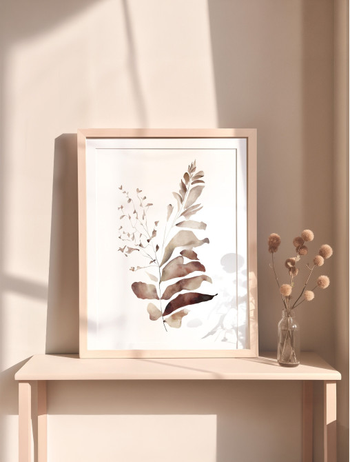 Subdued Leaf Watercolor