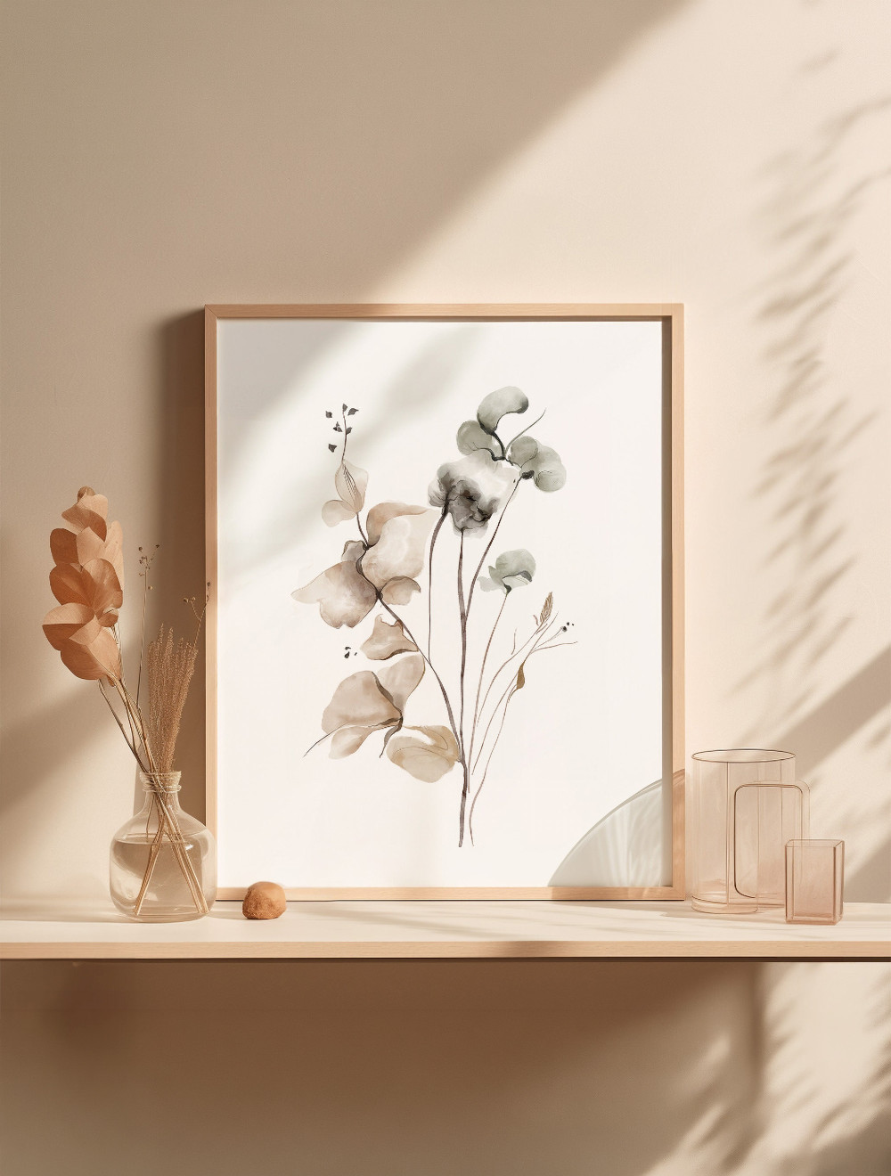 Soft Eucalyptus Watercolor