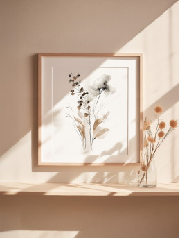 Sepia Botanical Elegance
