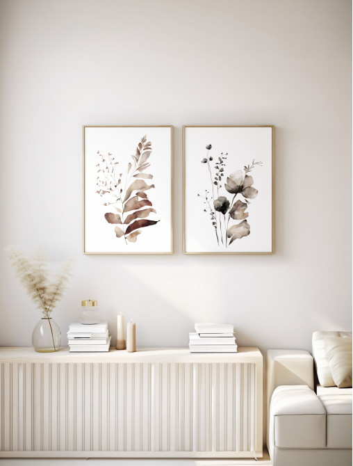 Neutral Botanical Duo Set