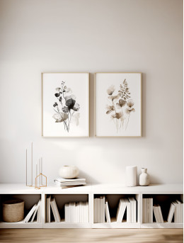Sepia Botanical Duo