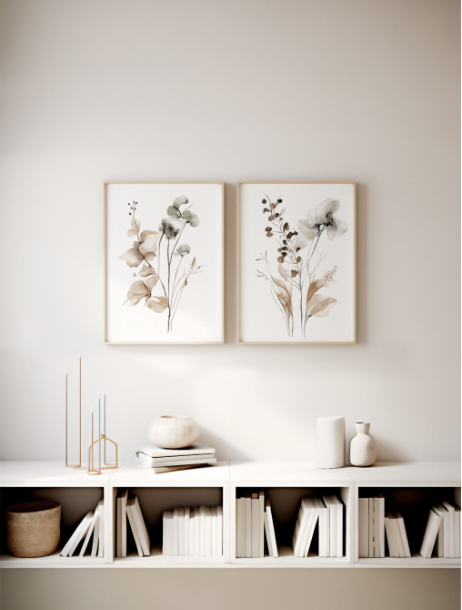Soft Botanical Prints Duo