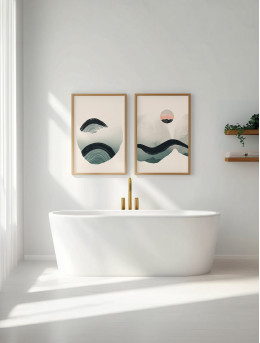Spa Bathroom Art Set of 2 Printable
