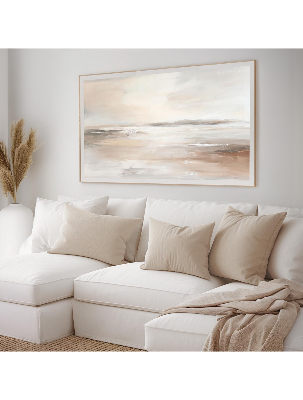 Sepia Abstract Landscape Print