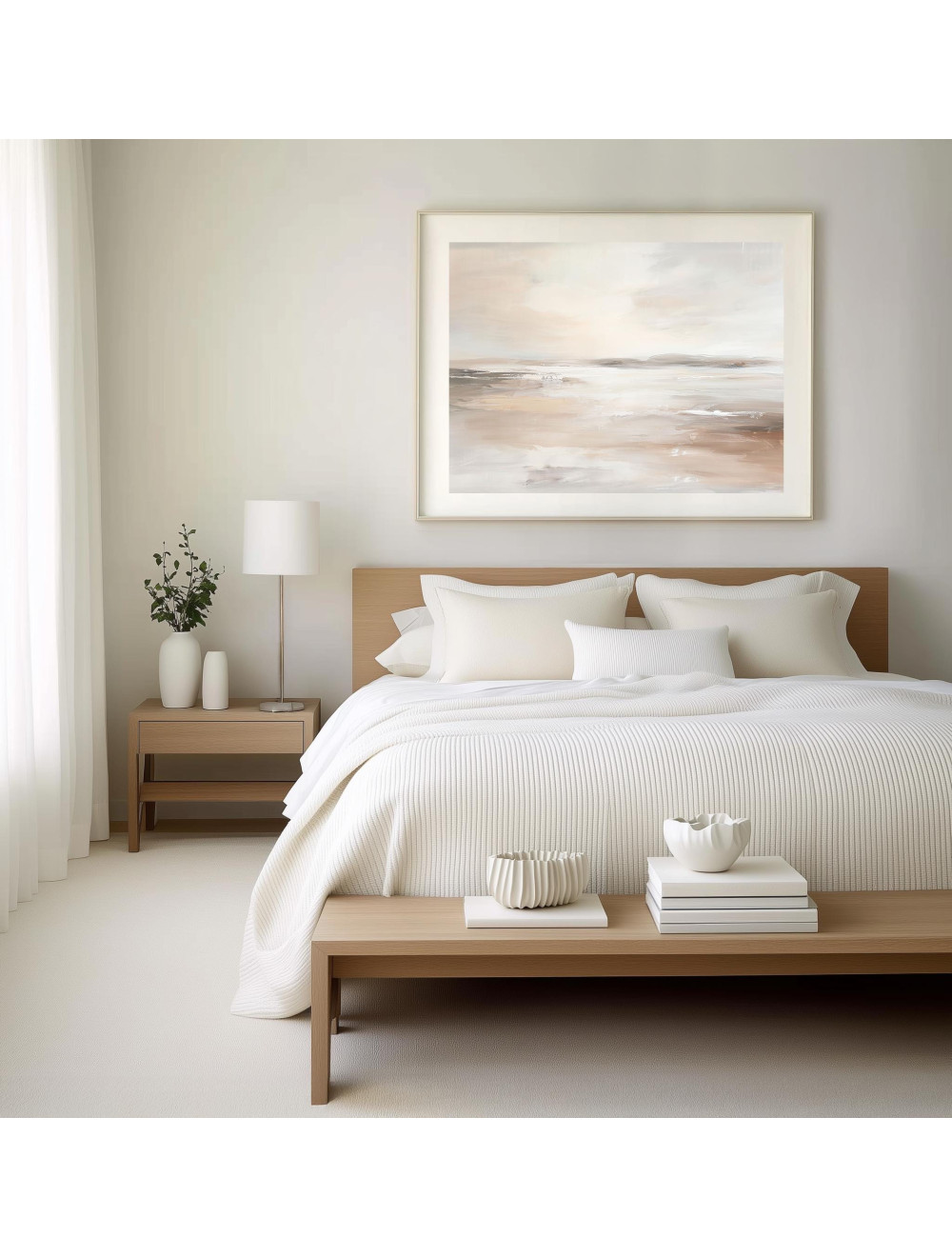 Sepia Abstract Landscape Print