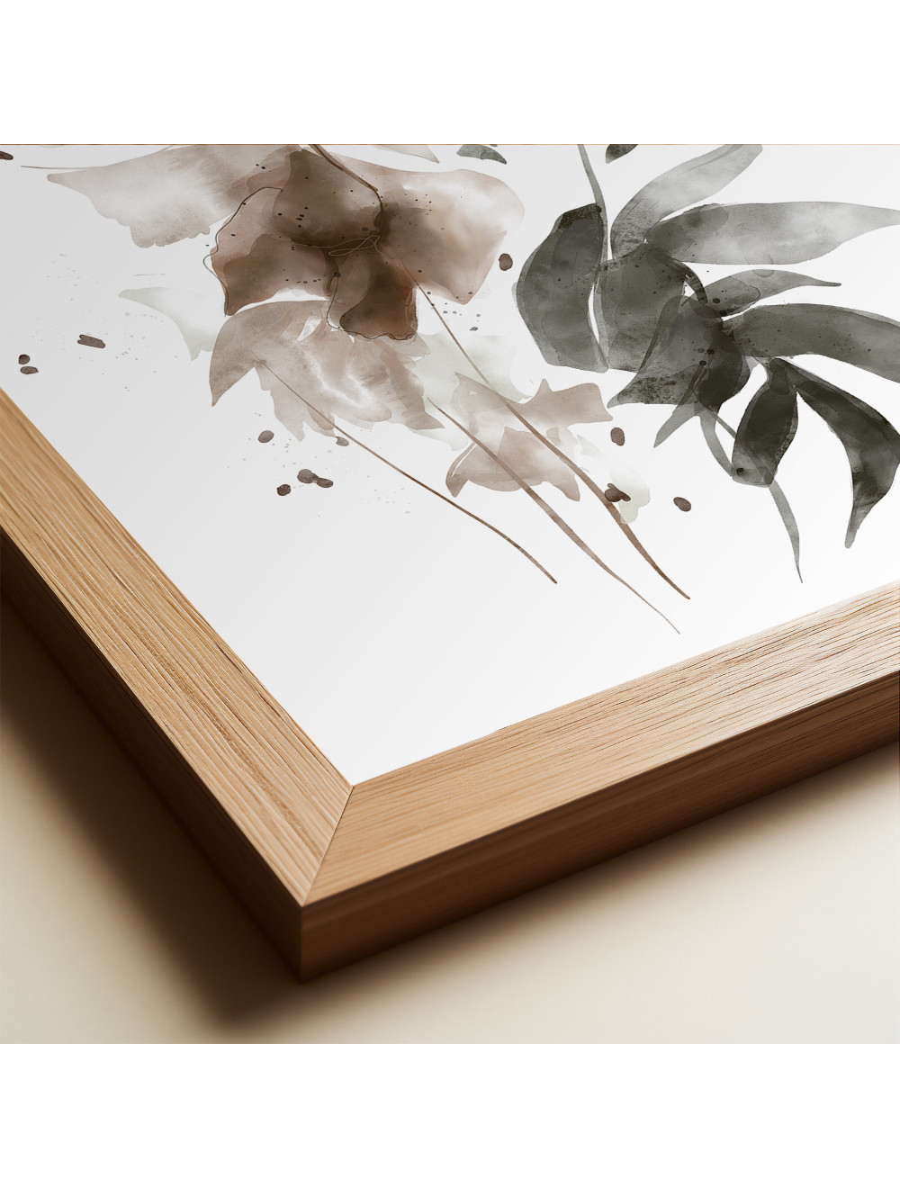 Neutral Leaf Watercolor