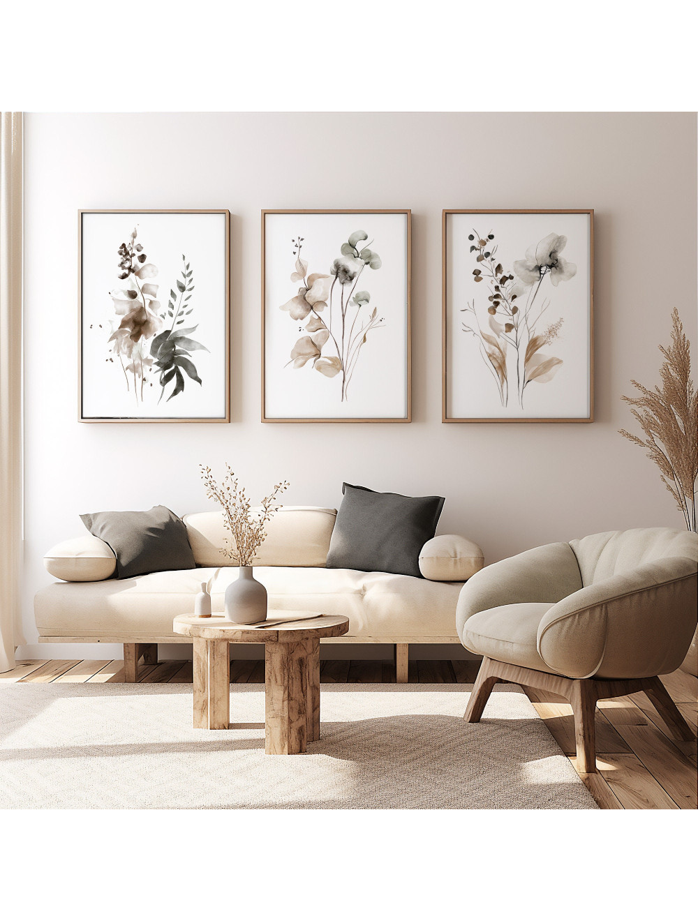 Neutral Leaf Watercolor
