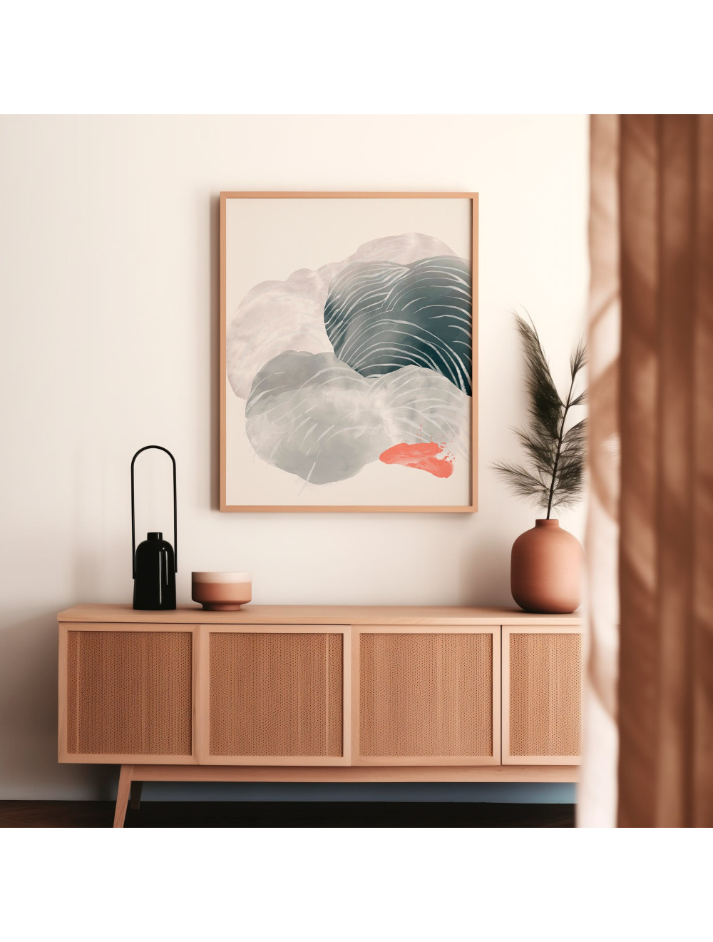 Japandi Wave Print