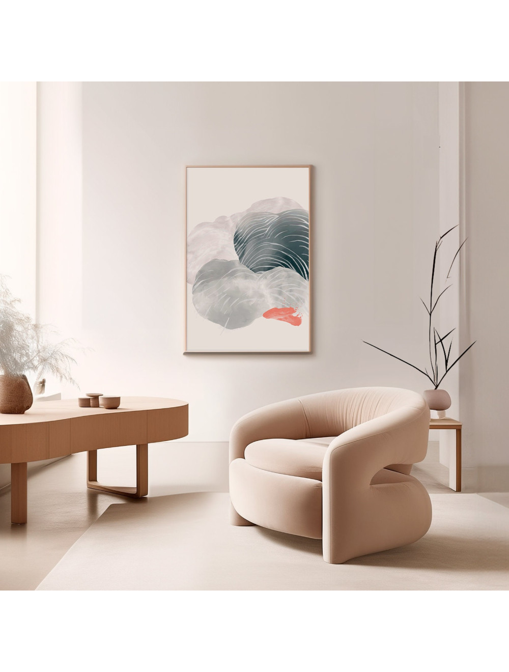 Japandi Wave Print