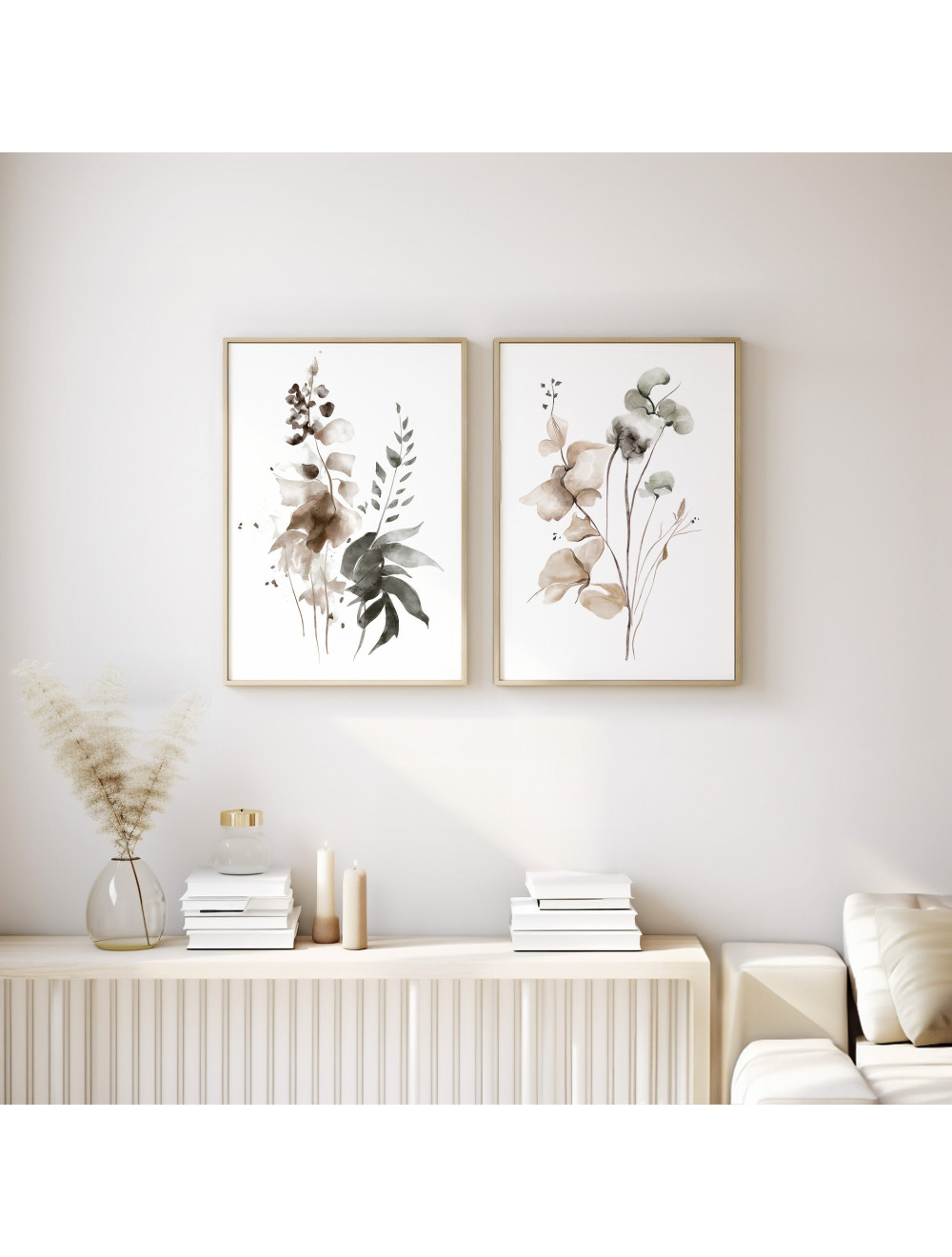 Soft Eucalyptus Watercolor